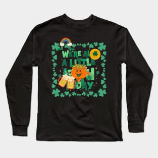 St. Patrick's Day Celebration with money clover and beer Long Sleeve T-Shirt